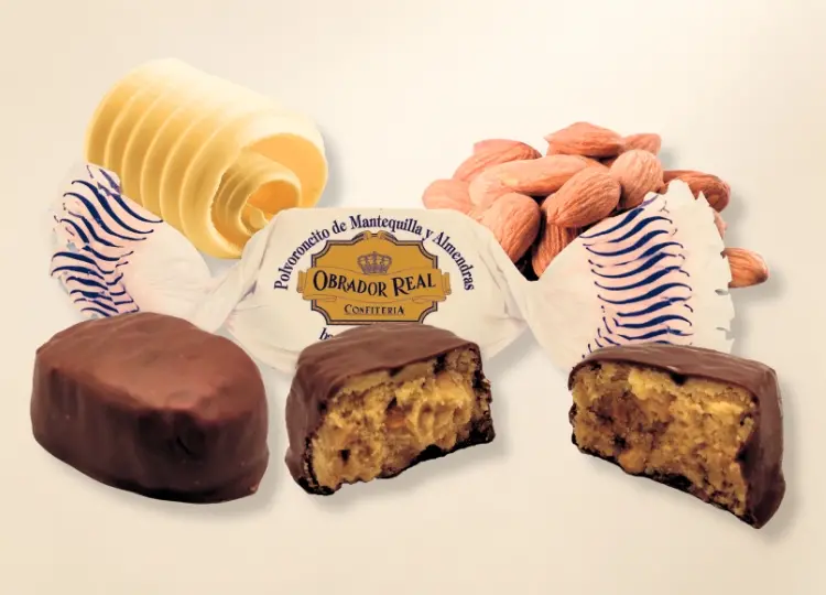 Polvoroncitos de Almendra y Mantequilla ba�ados en Chocolate