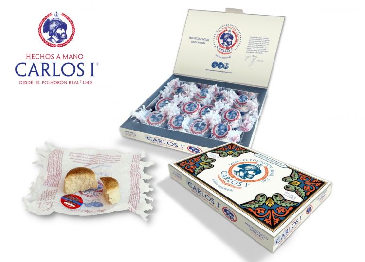 Estuche 390 gr Polvorones Carlos I