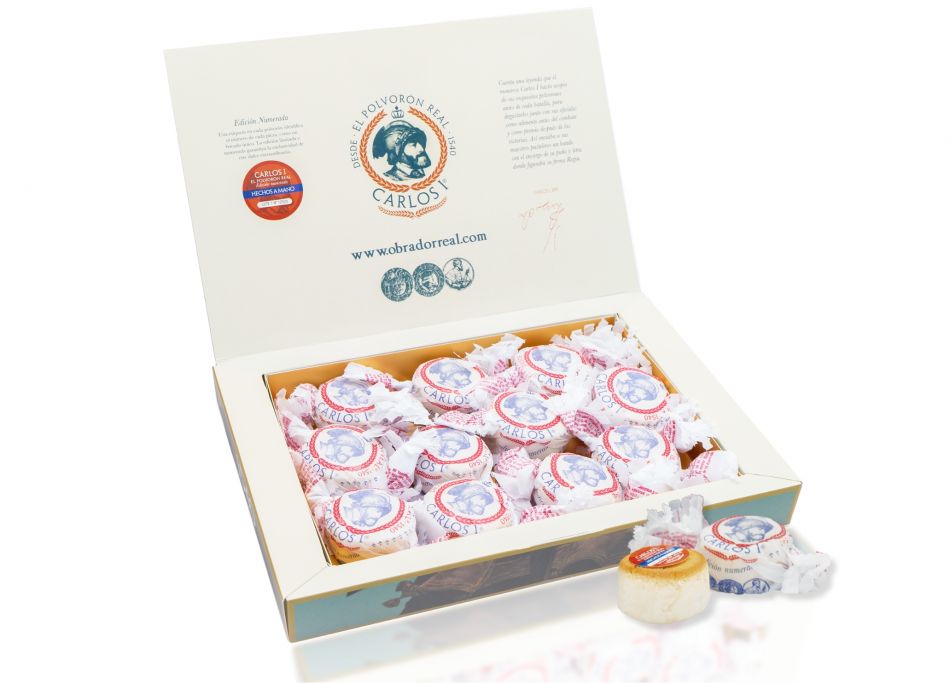 Estuche 390 gr Polvorones Carlos I