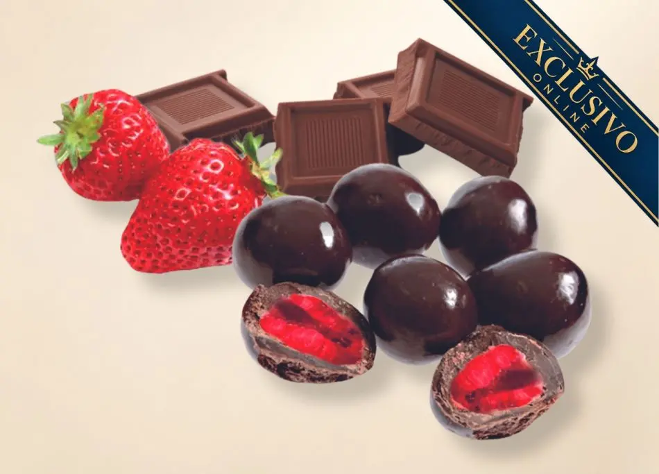 Fresas Confitadas ba�adas en Chocolate