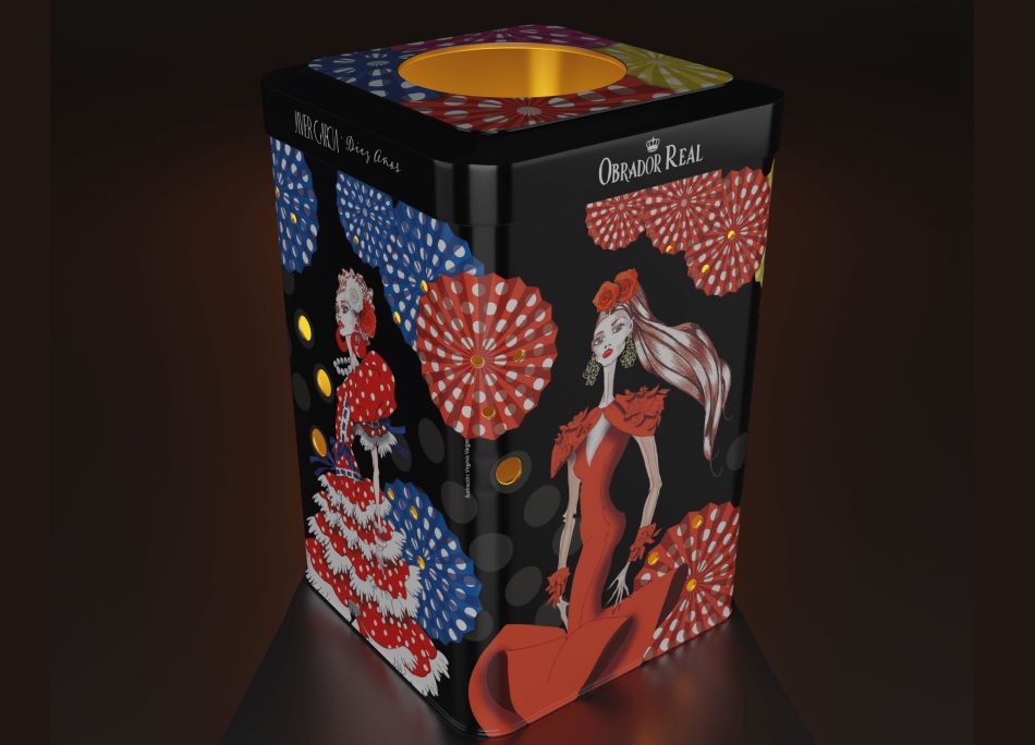 Lata Luminaria Flamenca 200 gr. Daditos de Turrn Blando