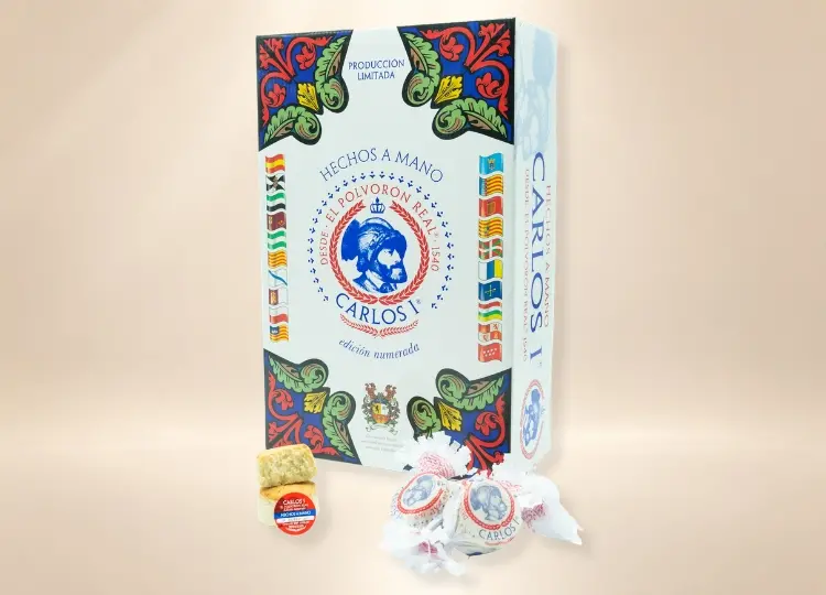 Caja Familiar 3 kg Polvorones Carlos I