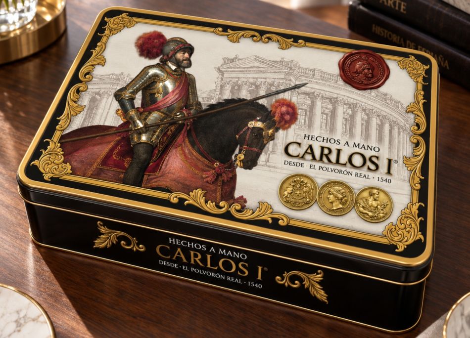 Lata Surtida 1,1 kg Polvorones Carlos I (Original y Ba�ados)