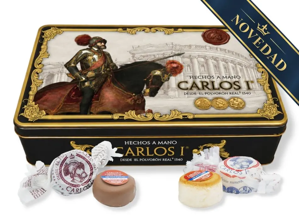 Lata Surtida 1,1 kg Polvorones Carlos I (Original y Ba�ados)