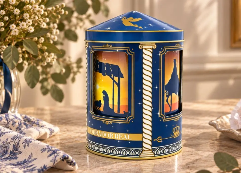 Lata Carrusel Musical Reyes Magos 160 gr. Bombones de Chocolate y Avellana 