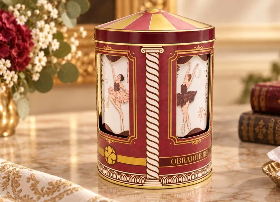 Lata Carrusel Musical Bailarinas 160 gr. Milhojas de Naranja