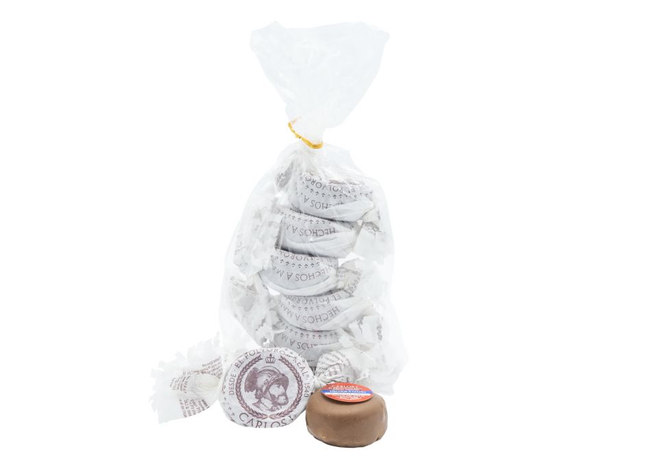 Bolsa 240 gr Polvorones Carlos I baados en Chocolate